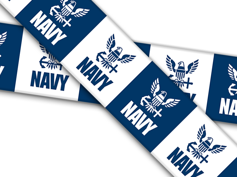 Biothane® mit UV Druck (US Import) Navy Emblems V2