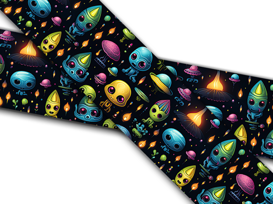 Biothane® mit UV Druck (US Import) Neon-Aliens