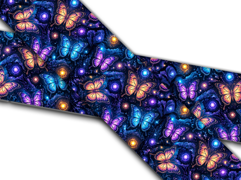 Biothane® with UV print (US import) Turquoise-Marble