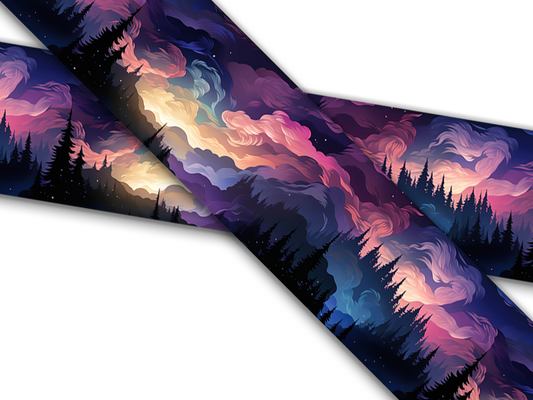 Biothane® with UV print (US import) Northern Lights Purple