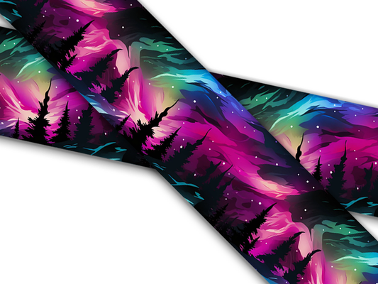 Biothane® with UV print (US import) Northern Lights Purple