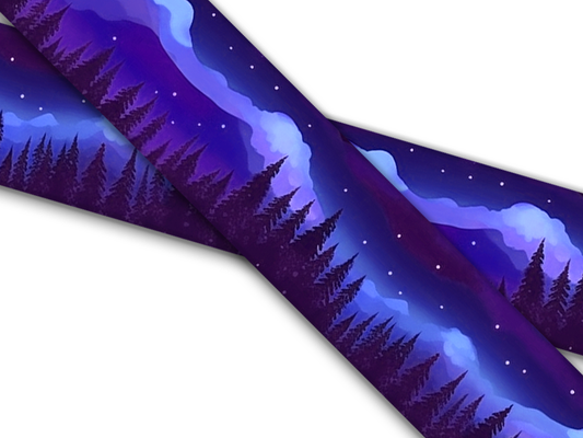 Biothane® con stampa UV (importazione dagli Stati Uniti) Northern Lights Purple