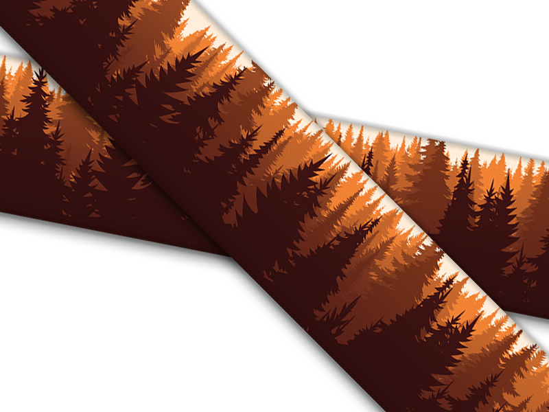 Biothane® with UV print (US import) Pink-Pines