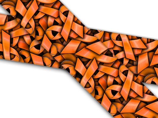 Biothane® con stampa UV (importazione dagli Stati Uniti) Orange Awareness