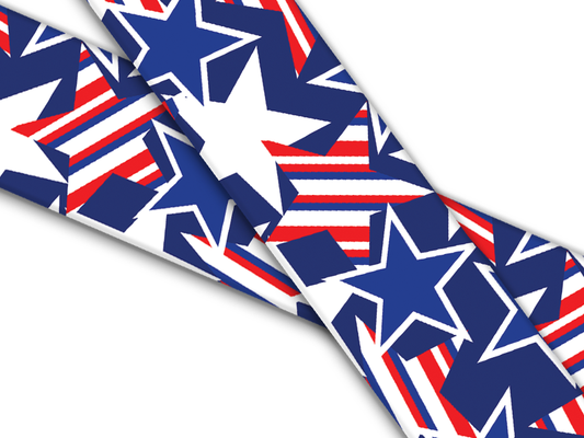 Biothane® with UV print (US import) Patriotic Stars