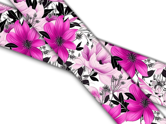 Biothane® mit UV Druck "Vintage Blumen Pink"