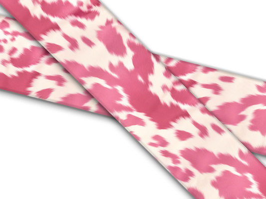 Biothane® mit UV Druck (US Import) Pink-Cowhide