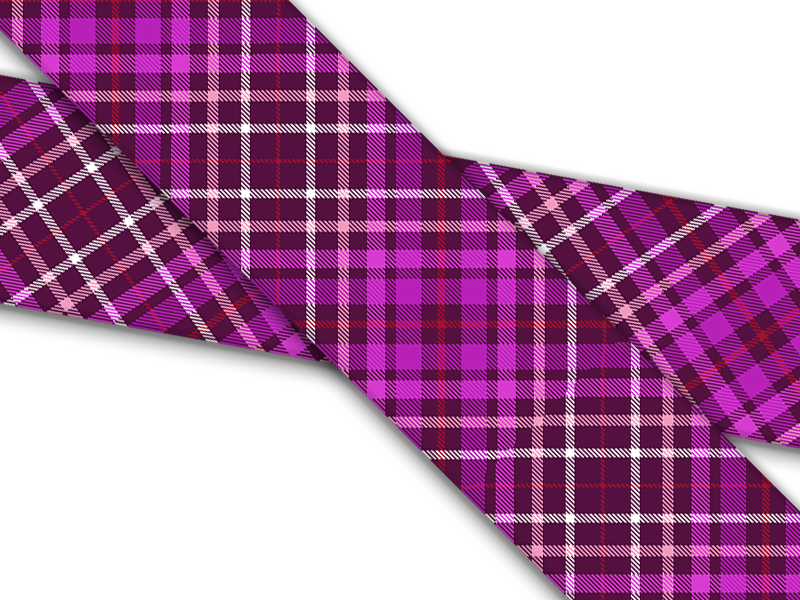 Biothane® mit UV Druck (US Import) Pink Plaid