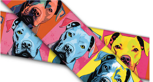 Biothane® with UV print (US import) carved leather crimson