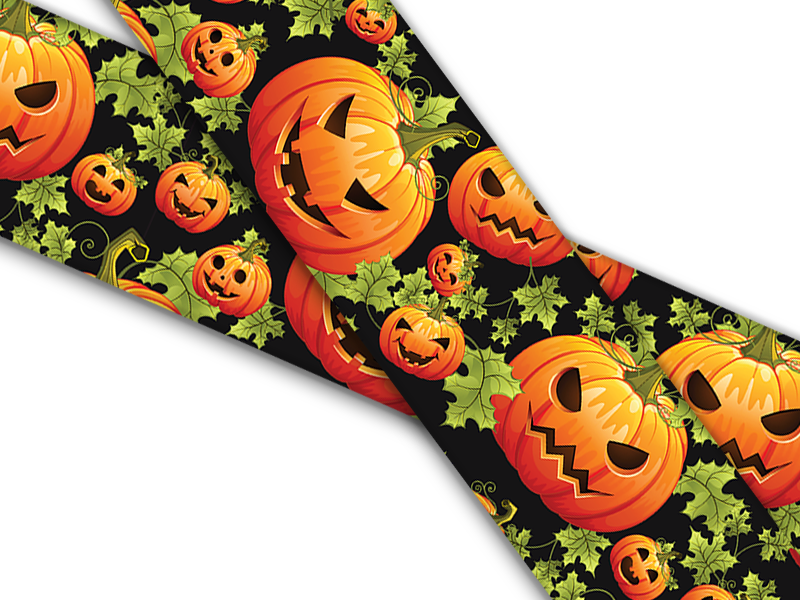 Biothane® mit UV Druck (US Import) Pumpkin-Patch