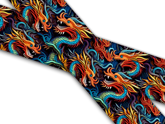 Biothane® avec impression UV (importation américaine) Rainbow Dragons