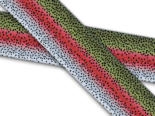 Biothane® avec impression UV (importation américaine) Truite arc-en-ciel