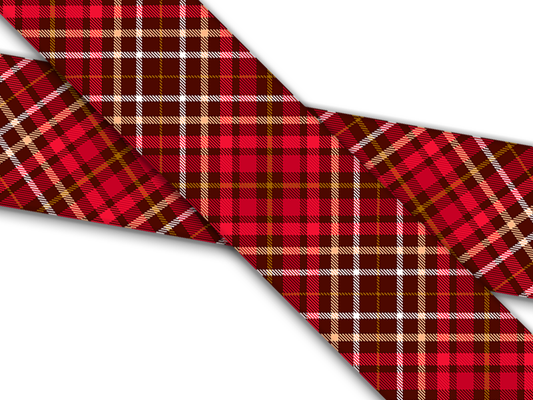 Biothane® mit UV Druck (US Import) Red Plaid