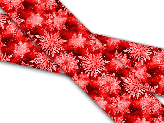 Biothane® mit UV Druck (US Import) Red-Snowflakes
