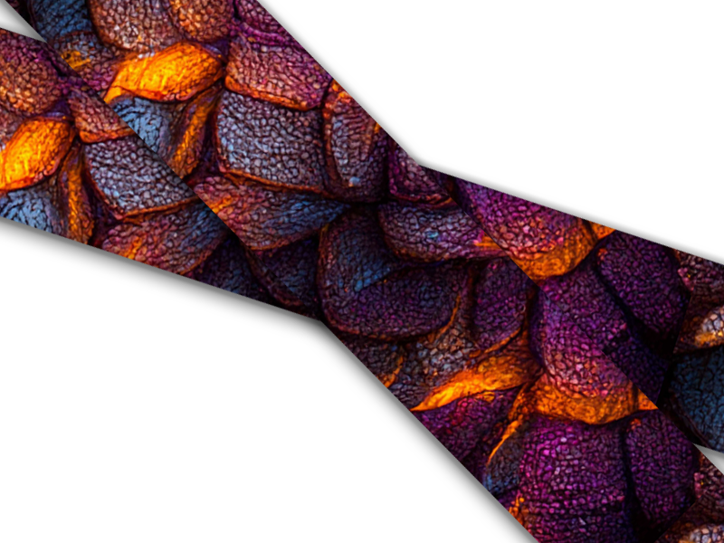 Biothane® avec impression UV (importation américaine) Reptile-Armour-Iridescent