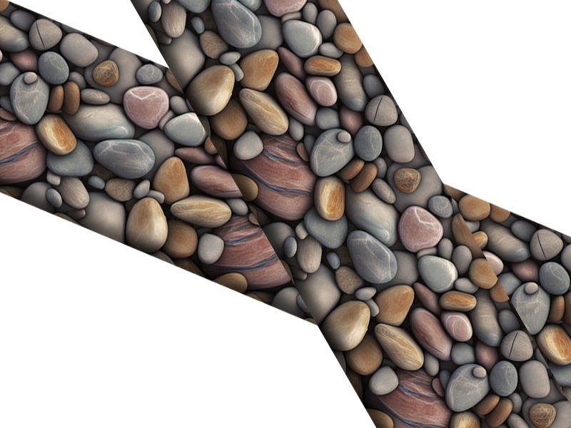 Biothane® avec impression UV (importation américaine) River-Rocks-2