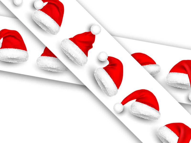 Biothane® mit UV Druck (US Import) Santa-Hats