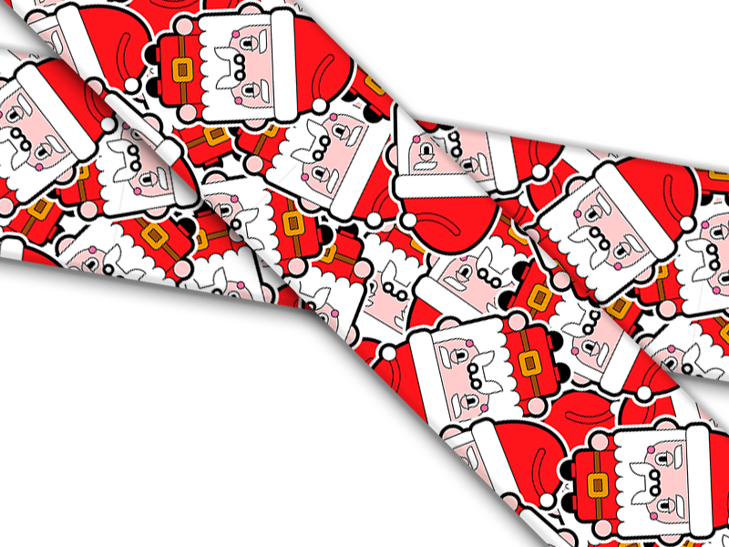 Biothane® mit UV Druck (US Import) Santa-Stickers