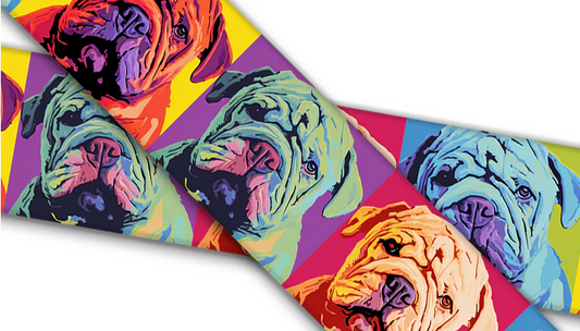 Biothane® avec impression UV (importation américaine) cuir sculpté cramoisi