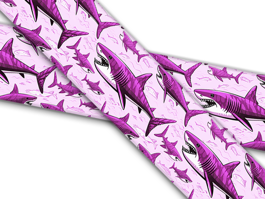 Biothane® mit UV Druck (US Import) Sharks-Pink