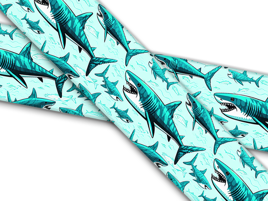 Biothane® mit UV Druck (US Import) Sharks-Teal