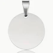 Hundemarke Stahl Rund