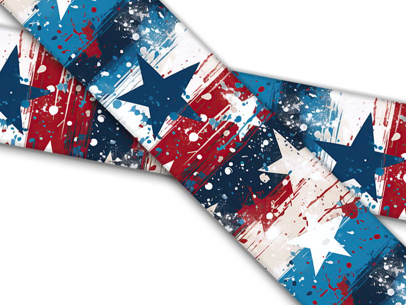 Biothane® mit UV Druck (US Import) Starry-Stripes-Grunge