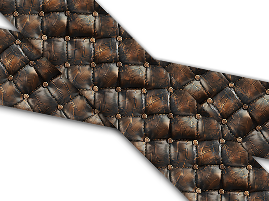 Biothane® mit UV Druck (US Import) Stitched Leather 3