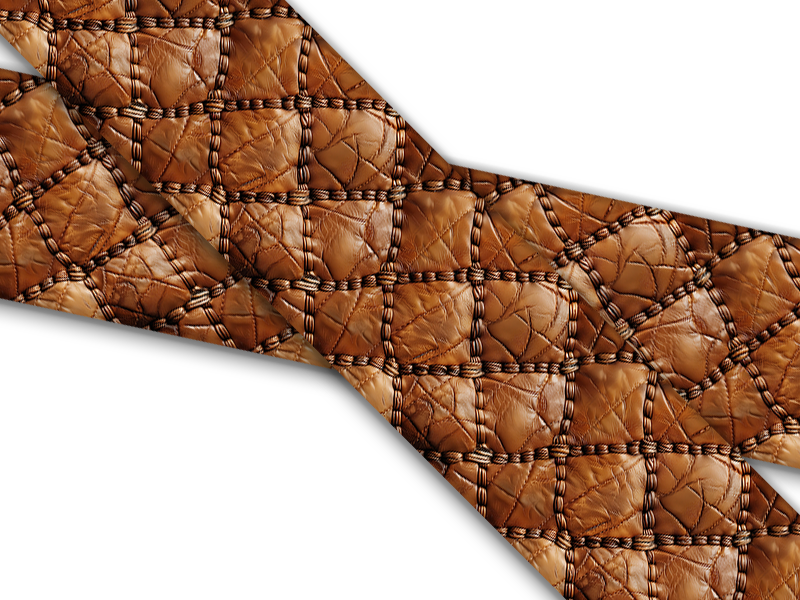 Biothane® with UV print (US import) carved leather crimson