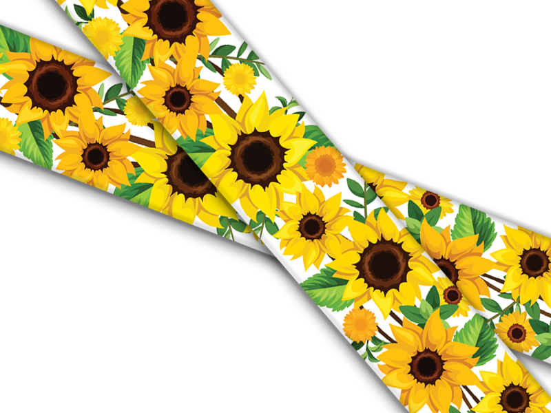 Biothane® mit UV Druck (US Import) Sunflowers