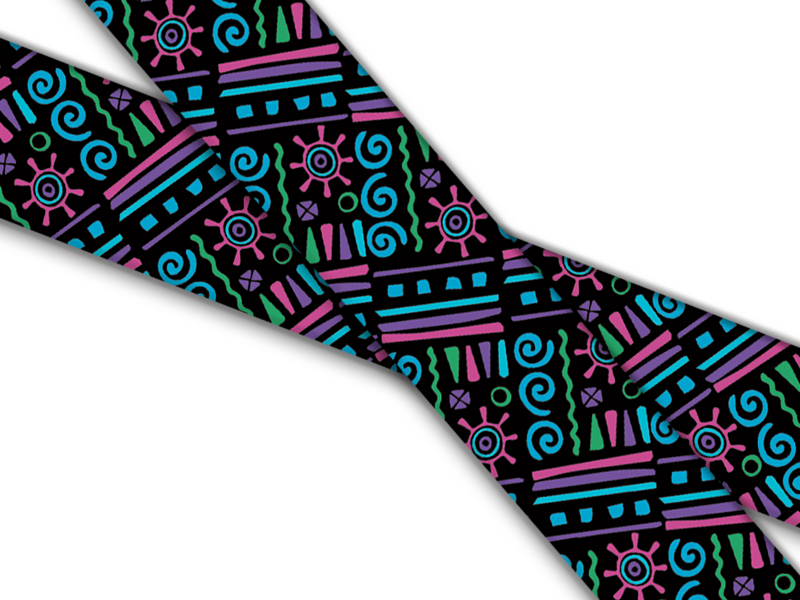 Biothane® mit UV Druck (US Import) Surf-Up-Black