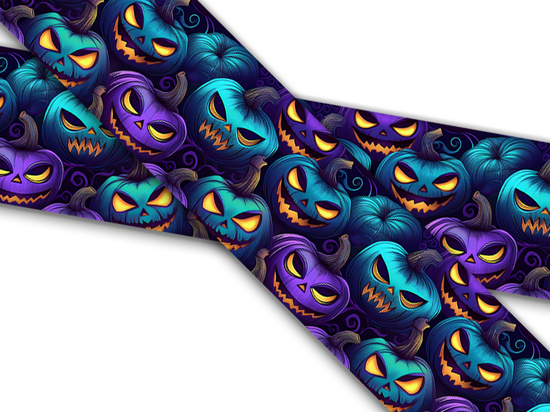 Biothane® con impresión UV (importado de EE. UU.) Jacks verde azulado y morado