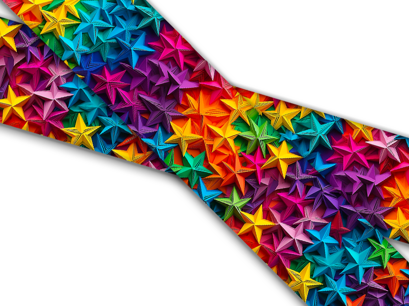Biothane® mit UV Druck (US Import) Technicolor-Stars