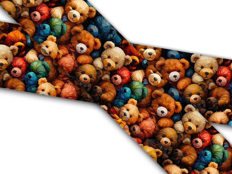 Biothane® mit UV Druck (US Import) Teddy-Bears