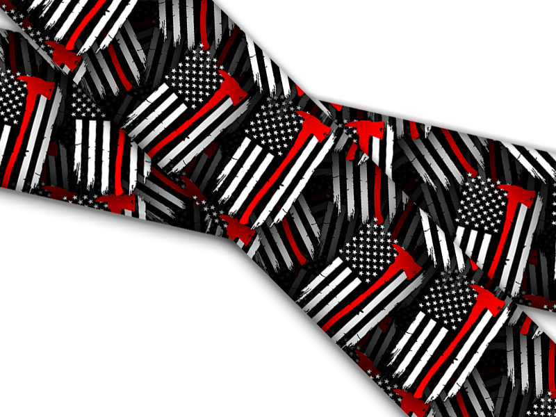 Biothane® mit UV Druck (US Import) Thin-Red-Line