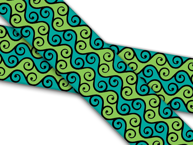 Biothane® avec impression UV (importation américaine) Marbre Turquoise