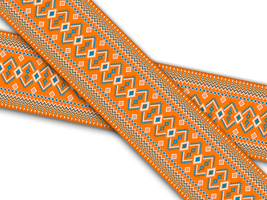 Biothane® mit UV Druck (US Import) Tribal-Orange