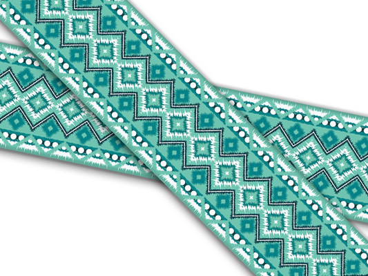 Biothane® mit UV Druck (US Import) Tribal-Teal