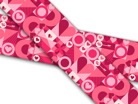 Biothane® con stampa UV (importazione dagli Stati Uniti) Biscotti di San Valentino