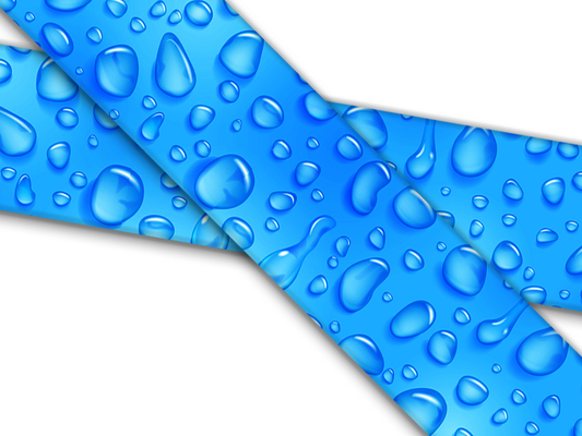 Biothane® with UV printing (US import) Water-Droplets