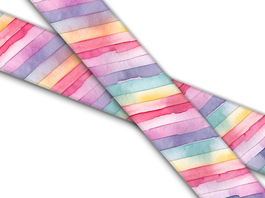 Biothane® with UV print (US import) Watercolor Stripes
