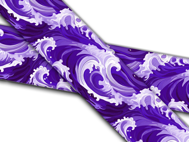 Biothane® mit UV Druck (US Import) Waves Purple