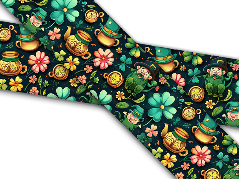 Biothane® mit UV Druck (US Import) Whimsical-St-Patty