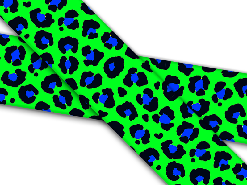 Biothane® mit UV Druck (US Import) Wild Jaguar Lime