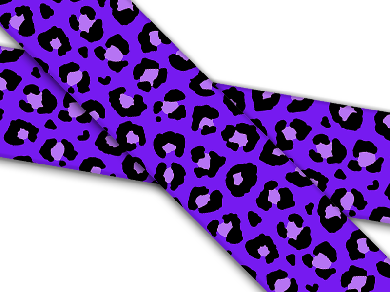 Biothane® mit UV Druck (US Import) Wild Jaguar Purple Lilac