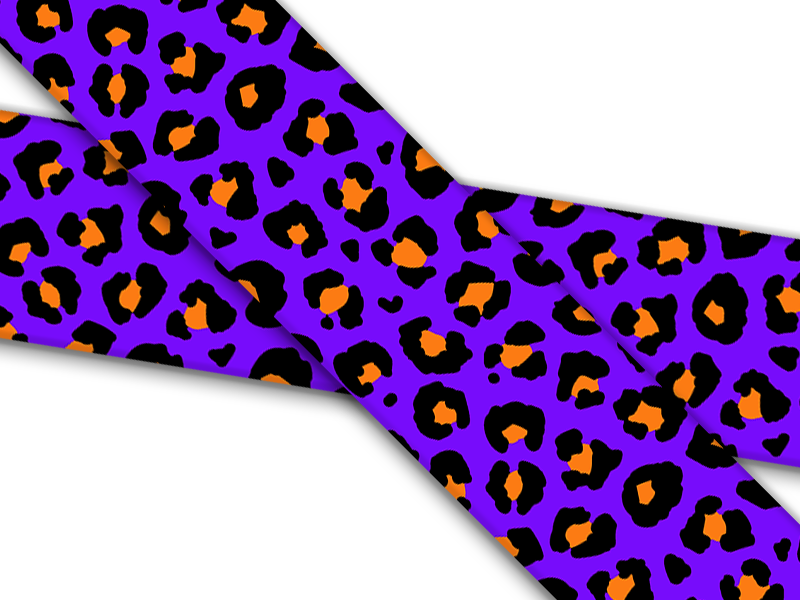 Biothane® mit UV Druck (US Import) Wild Jaguar Purple