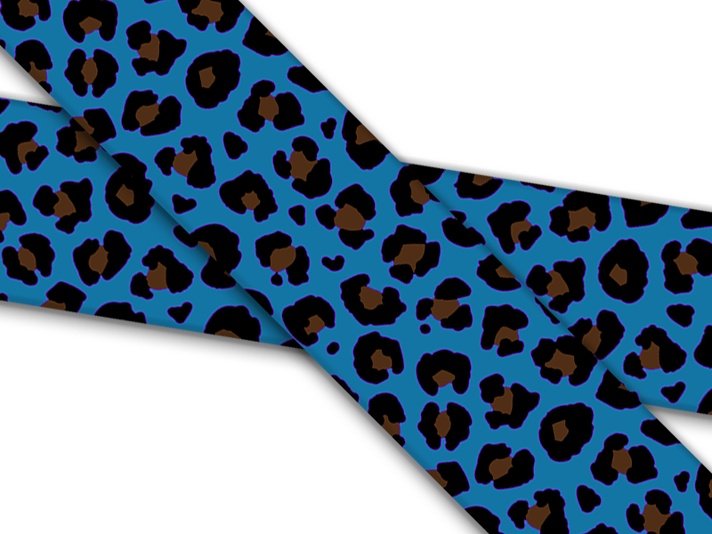 Biothane® mit UV Druck (US Import) Wild Jaguar Turquoise